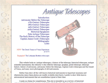 Tablet Screenshot of antiquetelescopes.org